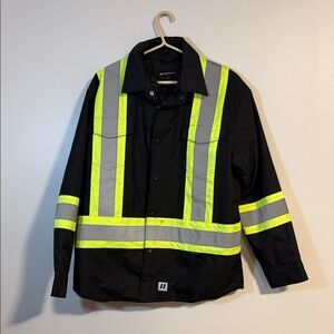 Reflective Black and Yellow Performance Jacket